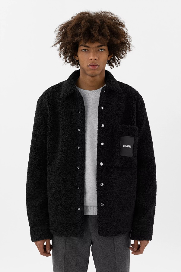 Aspen Teddy Overshirt Axel Arigato Musta