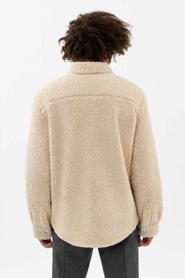 Axel Arigato Beige Haapa Teddy Overshirt