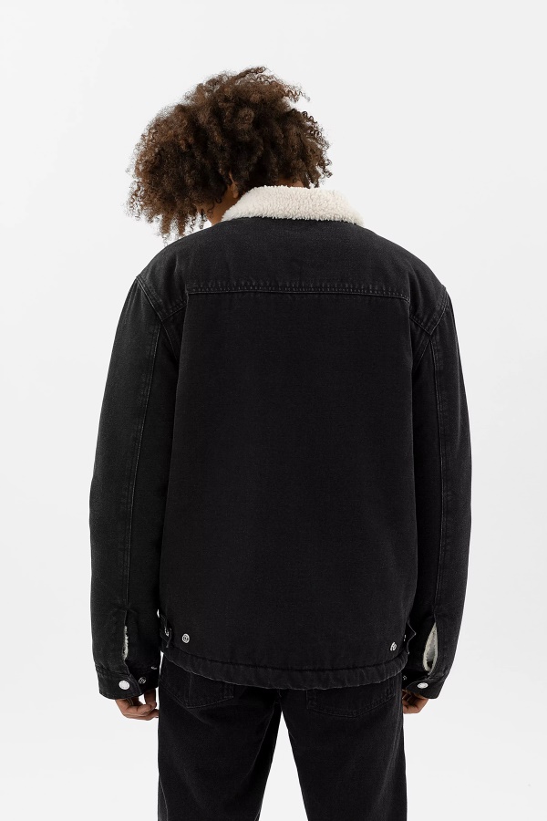 Axel Arigato Crew Pehmustettu Farkkutakki Musta Kivi Pesty