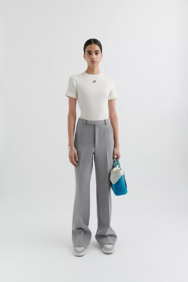 Axel Arigato Ecru Kunnia Neulottu T-paita