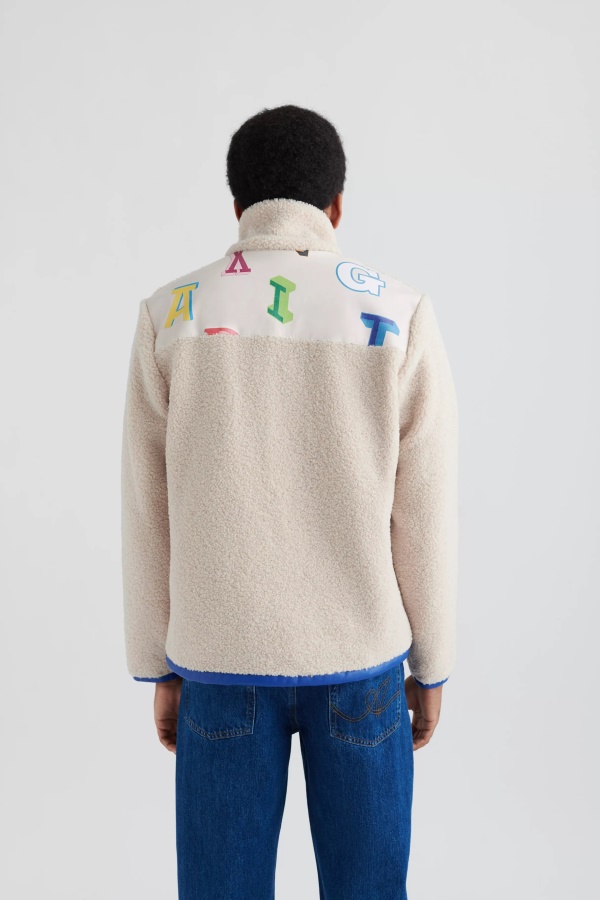 Axel Arigato Ecru Sininen Inferno Billie Fleecetakki