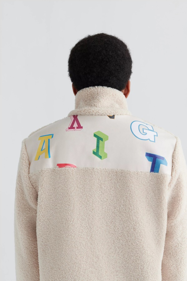 Axel Arigato Ecru Sininen Inferno Billie Fleecetakki