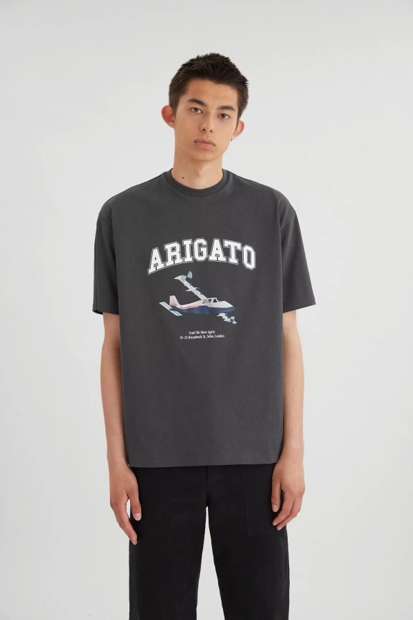 Axel Arigato Haalistunut Musta Matka T-paita