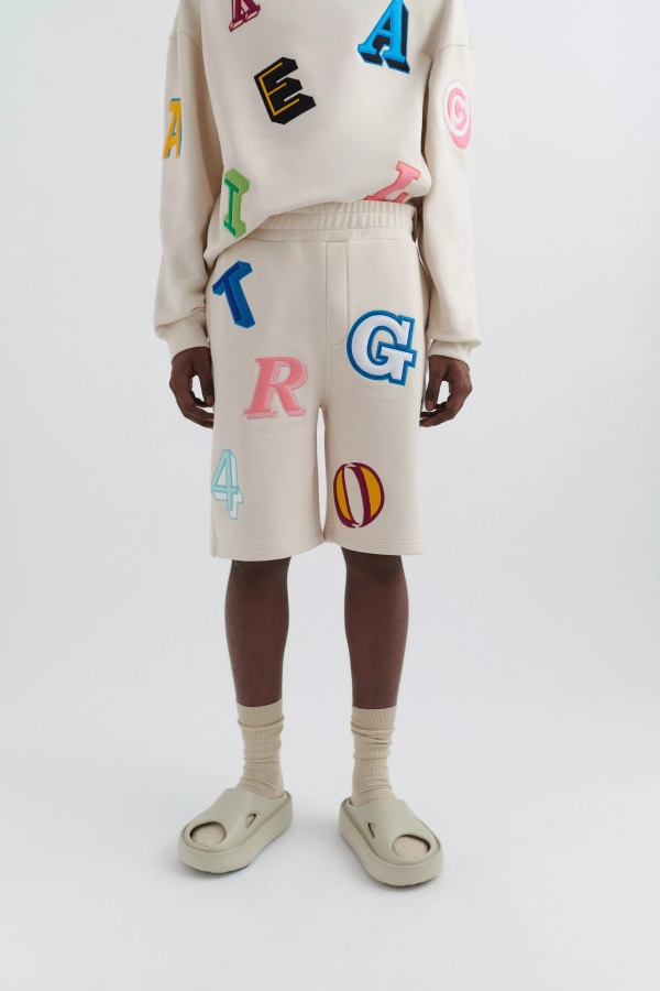 Axel Arigato Inferno Monogrammi Shortsit Vaalea Beige