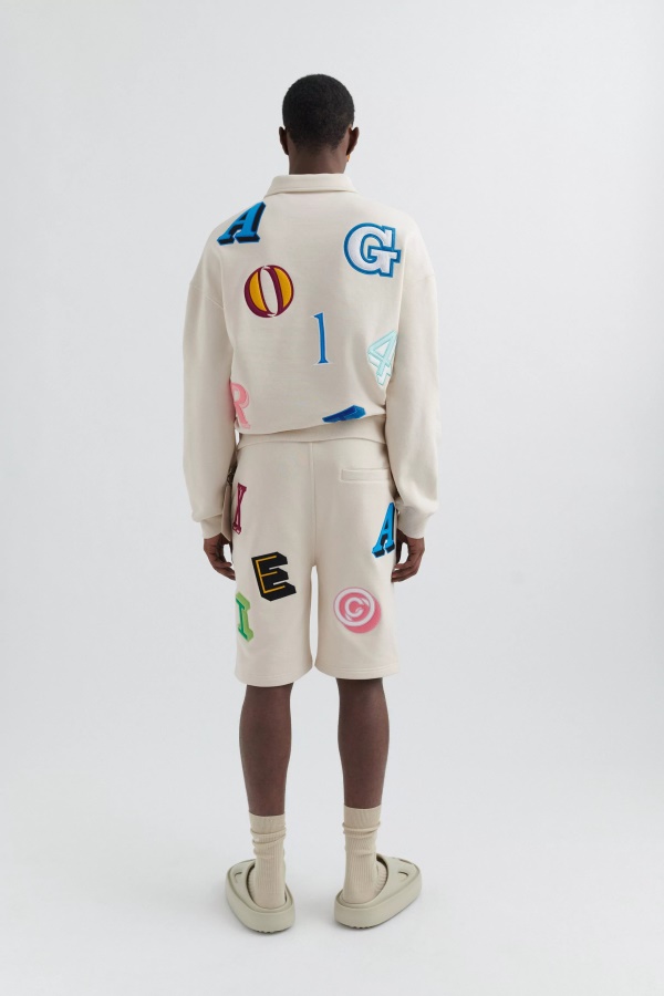 Axel Arigato Inferno Monogrammi Shortsit Vaalea Beige