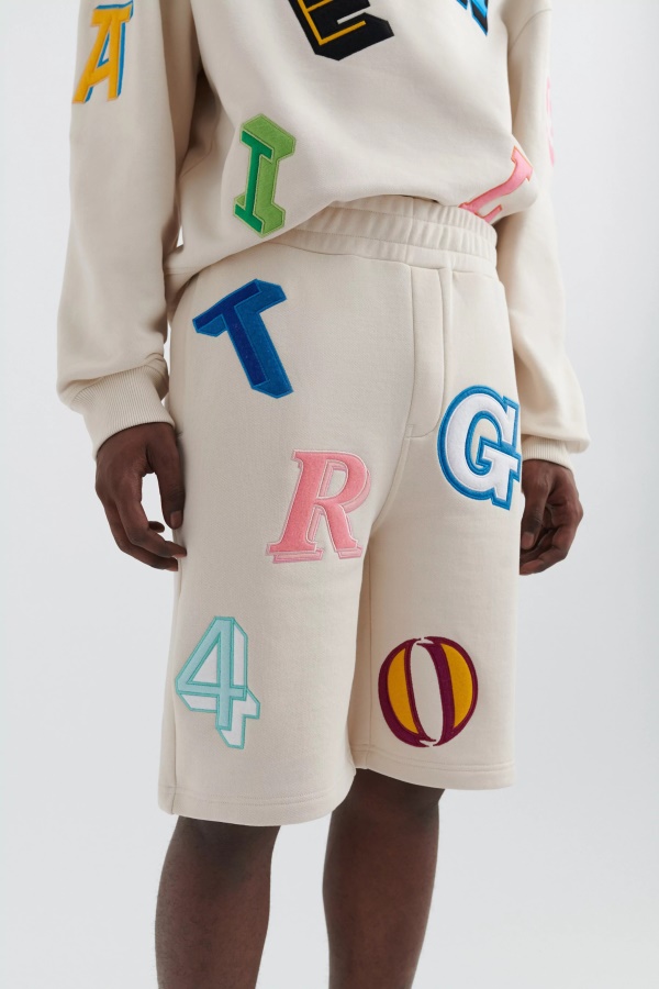 Axel Arigato Inferno Monogrammi Shortsit Vaalea Beige