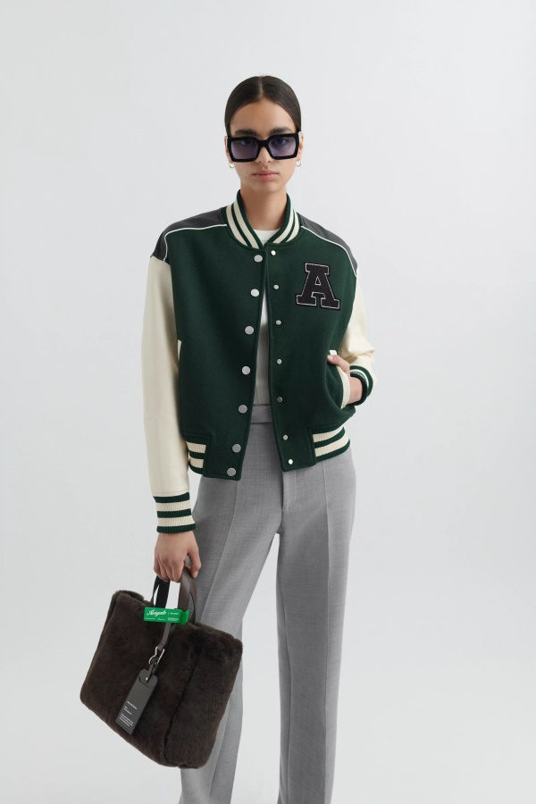 Axel Arigato Ivy Varsity Takki Tummanvihreä Musta