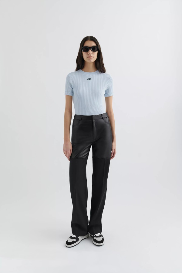 Axel Arigato Kunnia Neuloa T-paita Vaaleansininen