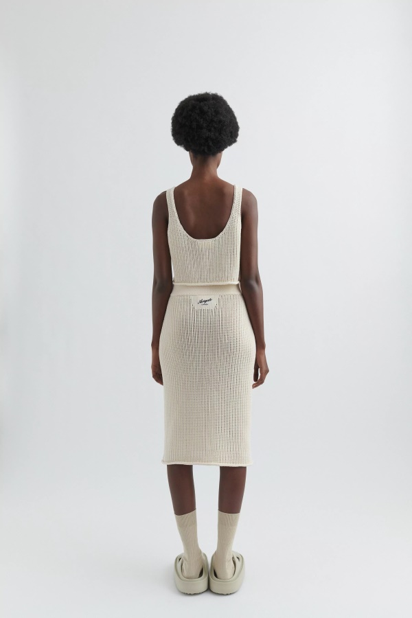 Axel Arigato Luonnonvalkoinen Ristikko Toppi