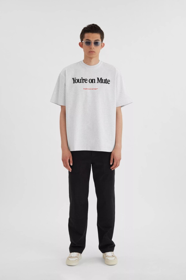 Axel Arigato Mute T-paita Vaaleanharmaa Melange