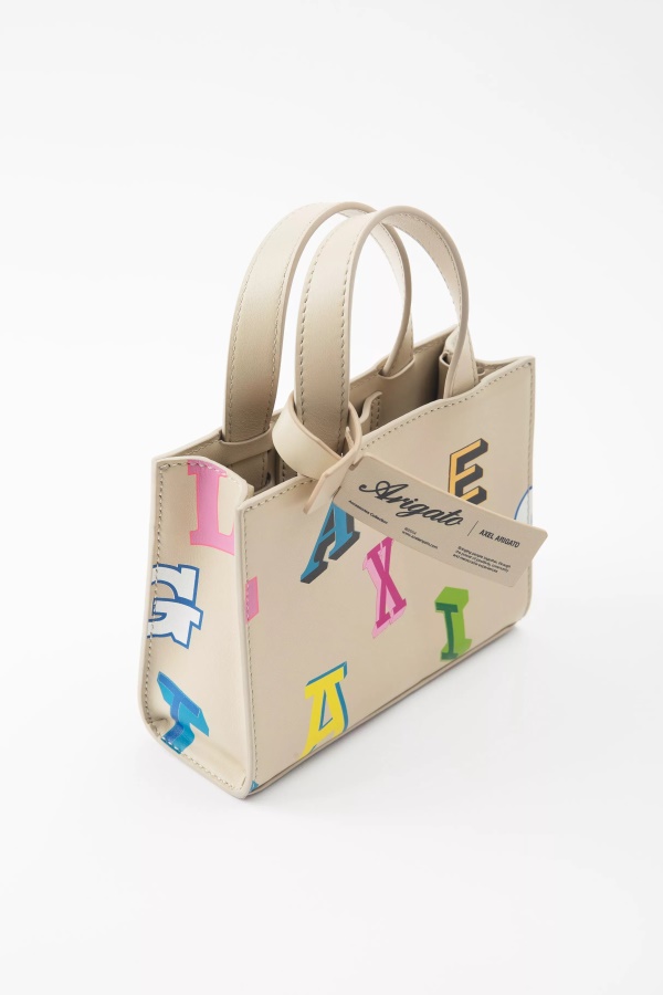 Axel Arigato Ominaisuus Monogrammi Nahkalaukku Vaalea Beige