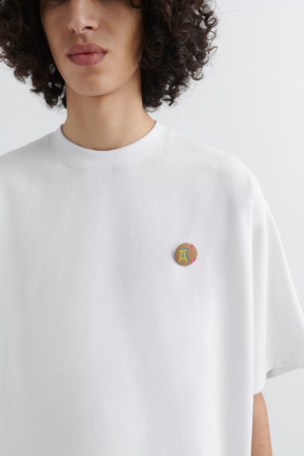 Axel Arigato Valkoinen Lyhenne Monogrammi T-paita