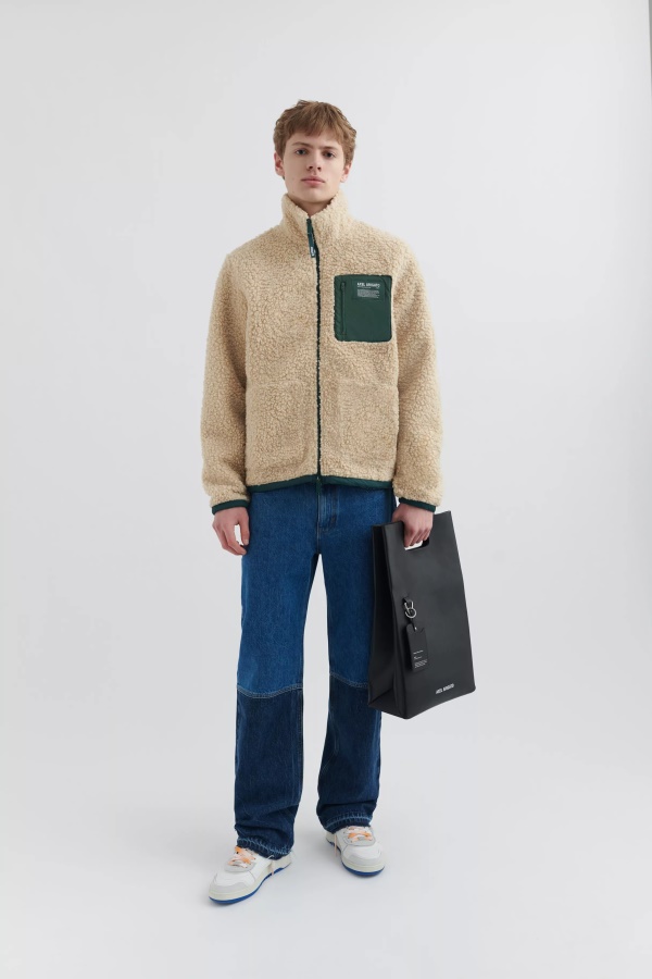 Billie Fleecetakki Axel Arigato Beigenvihreä