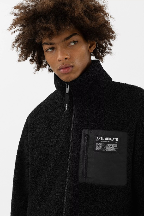 Billie Fleecetakki Musta Axel Arigato