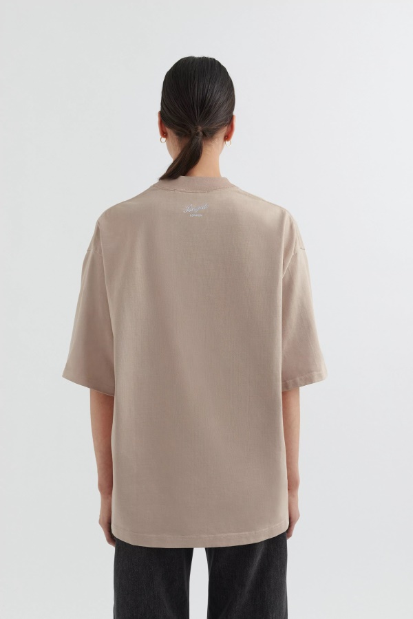Formula Oversized T-paita Vaalea Taupe Axel Arigato