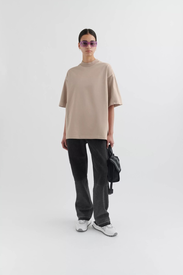 Formula Oversized T-paita Vaalea Taupe Axel Arigato
