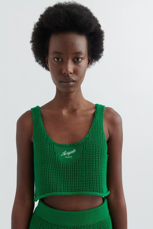 Grid Tank Top Axel Arigato Jolly Green