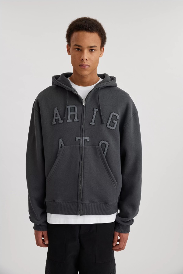 Legendaarinen Vetoketjuhuppari Axel Arigato Haalistunut Musta