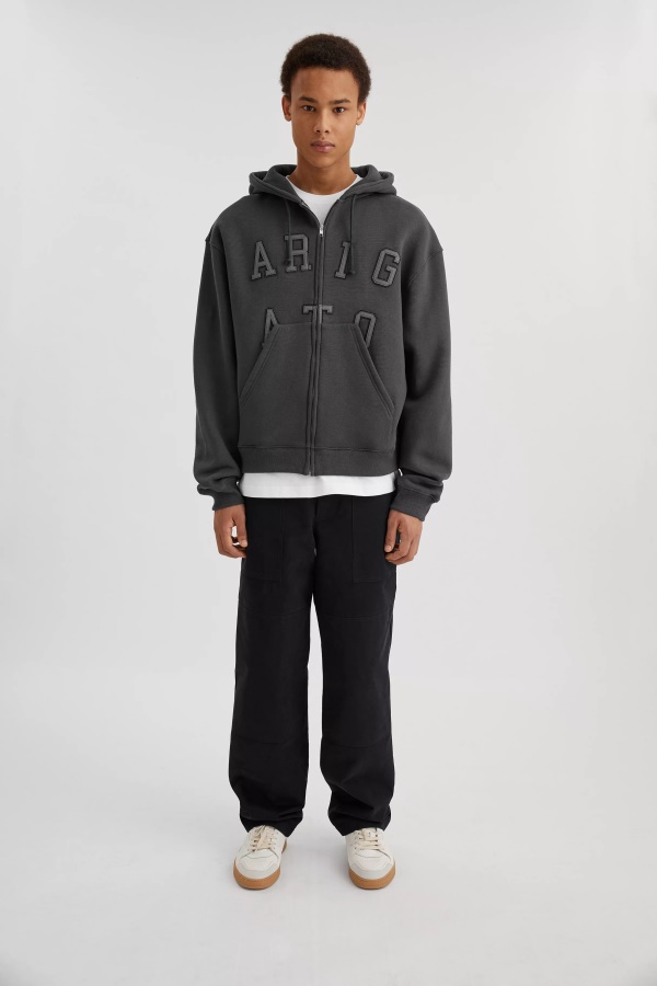 Legendaarinen Vetoketjuhuppari Axel Arigato Haalistunut Musta