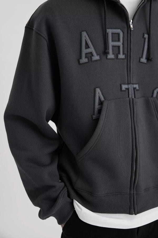 Legendaarinen Vetoketjuhuppari Axel Arigato Haalistunut Musta