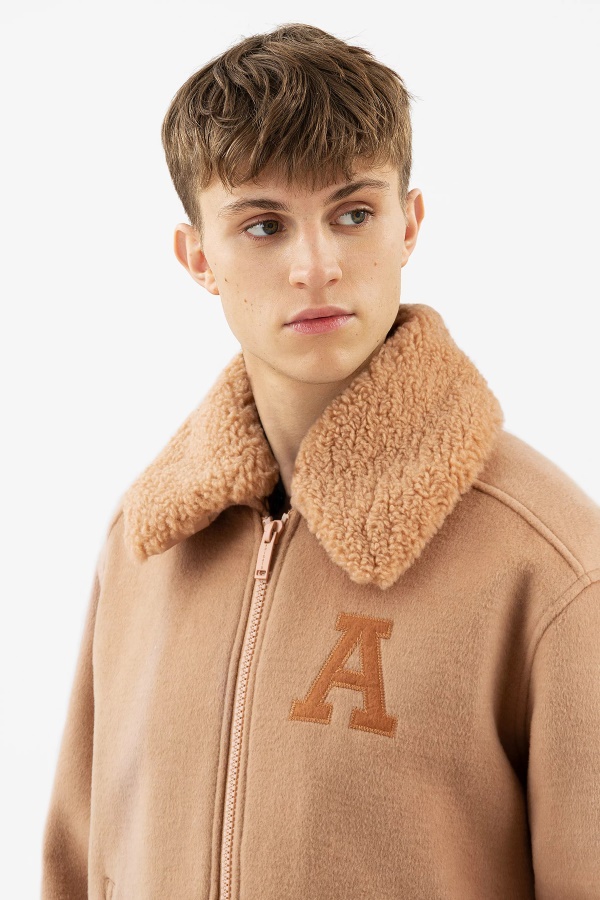 Ortega Bomber Takki Beige Olkapää Arigato