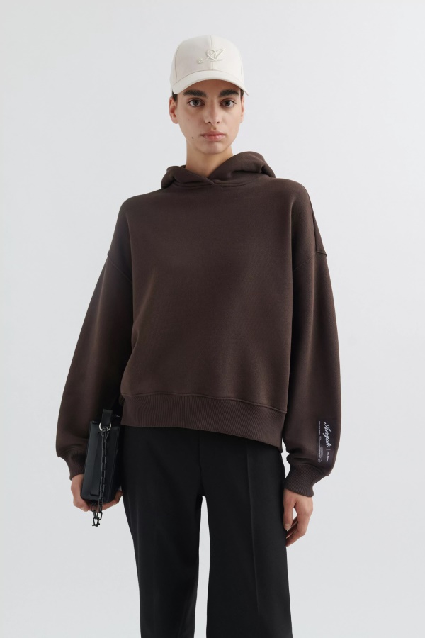 Paikallinen Huppari Axel Arigato Tummanruskea