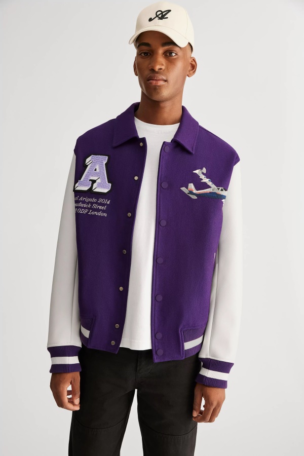 Axel Arigato Purppura Mayday Varsity Pommikone